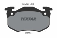 Textar 2097401 Bremsbelagsatz,Scheibenbremse FüR CitroëN,CitroëN