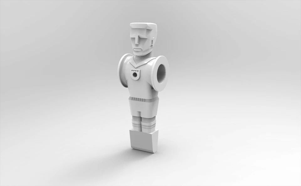 Ullrich-Sport Tischfussball Kicker Figur "Soccer ohne Gewicht - weiss"