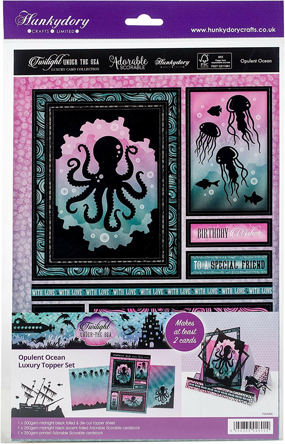 OPULENT OCEAN Under The Sea Card Making Kit Paper Crafting HUNKYDORY ...