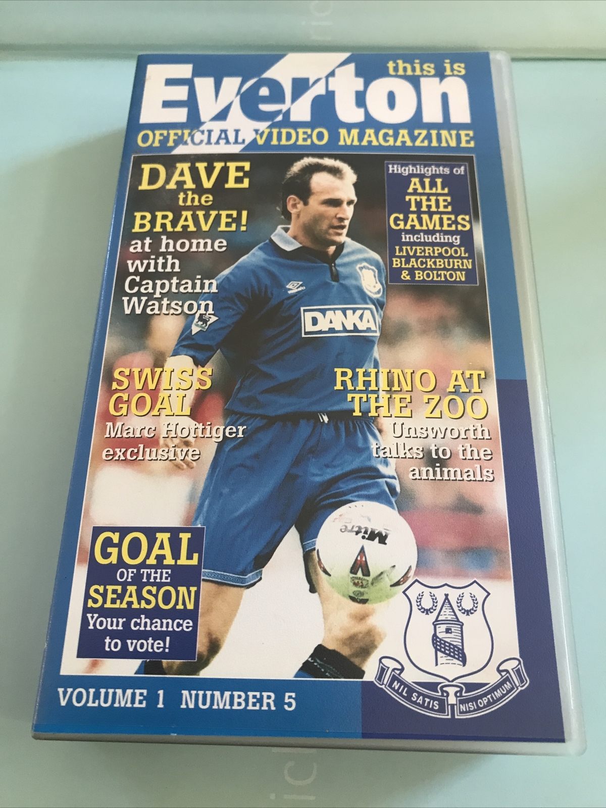 This Is EVERTON OFFICIAL VIDEO MAGAZINE Volume 1 Number 5 - VHS Tape .. Not DVD