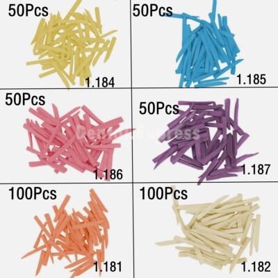 400 Coins Interdentaires En Bois Jetables - Pour Restauration Dentaire, Neuf