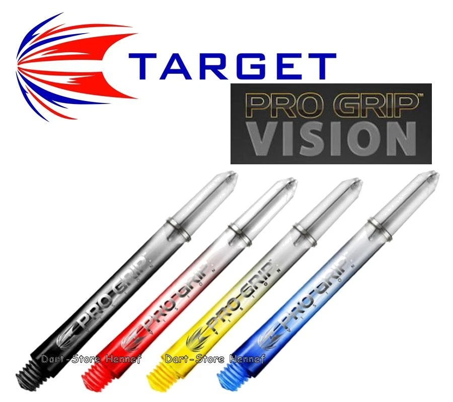 6 Shafts Target PRO GRIP VISION - Länge und Farbe wählbar - versandkostenfr
