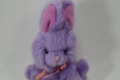 EBOT plush purple Bunny Rabbit vintage plush RUSS BERRIE small