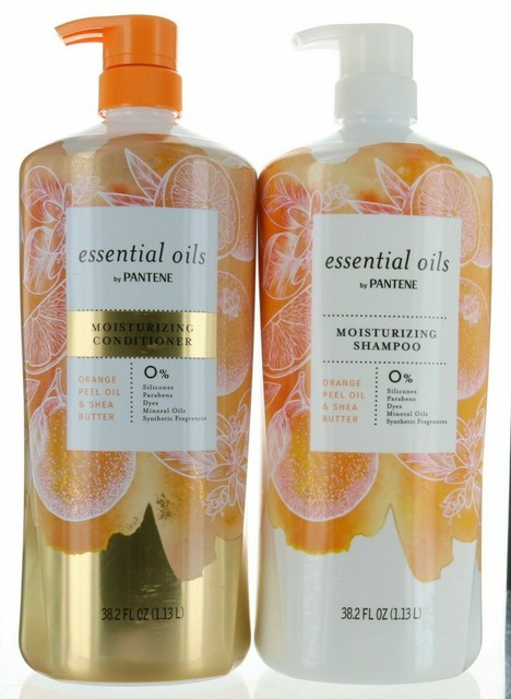 4 Bottles Pantene Essential Oils Moisturizing Shampoo Conditioner 38 