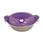 Centini microwave box with ventilation valve 0.85L purple 2 pieces