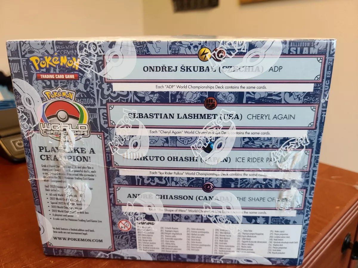 Pokemon TCG: 2022 World Championship Deck Case - Case of 8