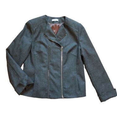 Blaser, Jacke Damen ,Jackett mit Wolle '' ST.EMILE '' Gr.40/42 Grau, Neu 