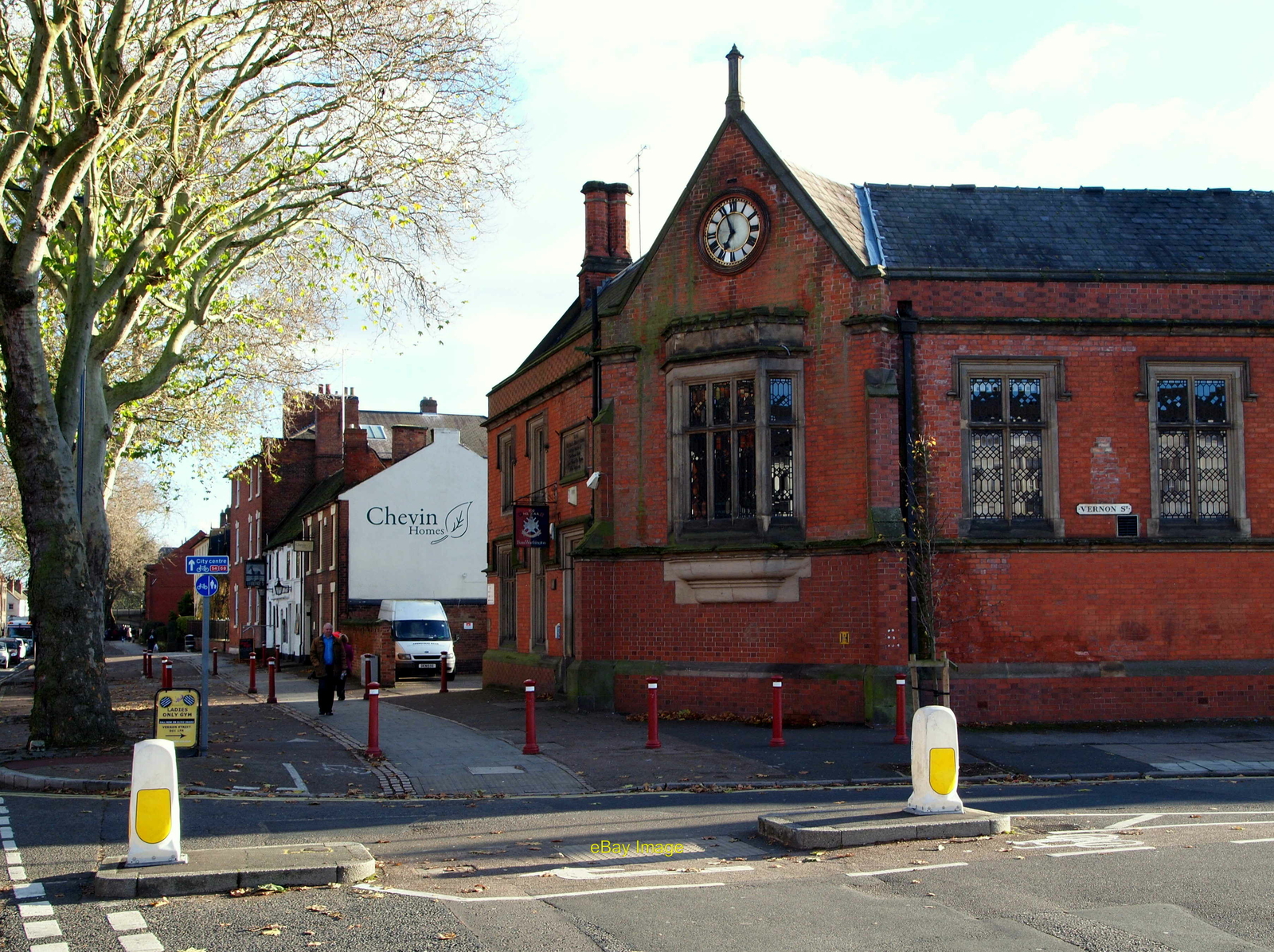 Photo 6x4 Derby - Vernon Street Some former school premises on the juncti c2012