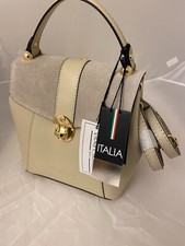 Viola Castellani Genuine Leather Bag Backpack. New With Tags. Made In Italy.