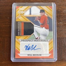 Will Bednar 2022 Elite Extra Edition Prospect Materials Relic Autograph #10/10