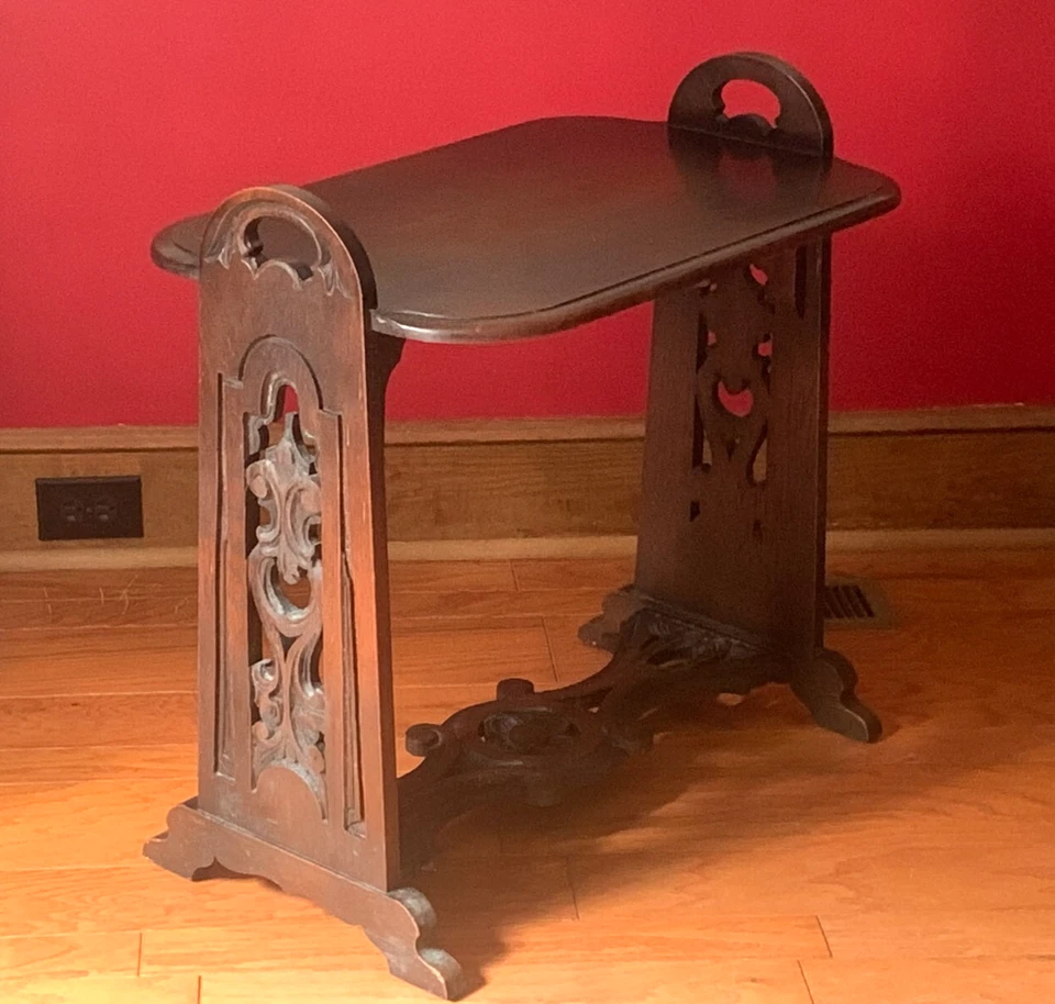 MOBÍLIA ANTIGA VITALÍCIA Michigan MESA CAVALETE JACOBINA CARVALHO Pickup Local NC - Imagem 4 de 4