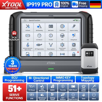 USED XTOOL IP919PRO OBD2 Diagnosegerät ECU-Programmierung Schlüsselprogrammierer