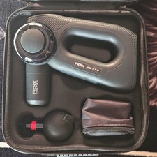 FitRx Pro Handheld Percussion Massage Gun Black w/ Carrying Case for Back, Legs