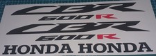 2 X GLOSS BLACK   CBR600F  VINYL DECALS  200MM X 27MM AFTERMARKET