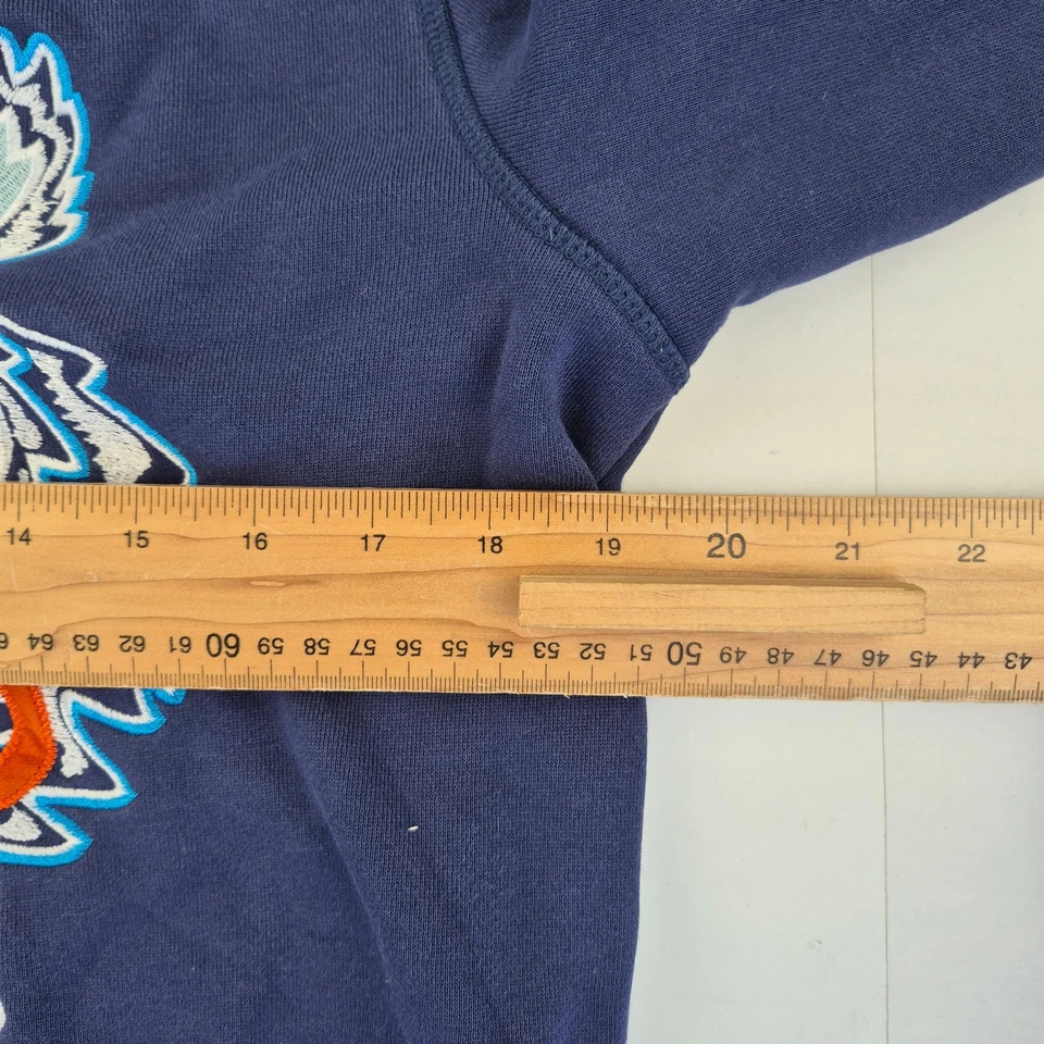 KENZO Sudadera Azul Medio Para Hombre Mezcla de Algodón Bordado Tigre - Imagen 4 de 4