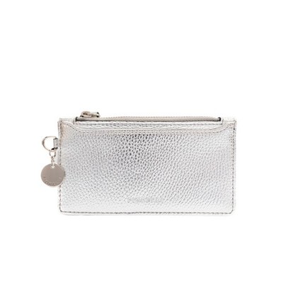 Kartenetui Fiorelli Luna, Kreditkartenhalter Slim Wallet, Kunstleder, Silber