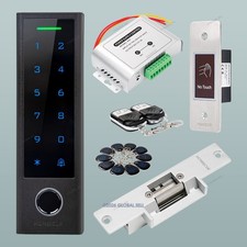 HOMSECUR Door Gate Access Control Lock Kit With Touchless Switch Electric Strike