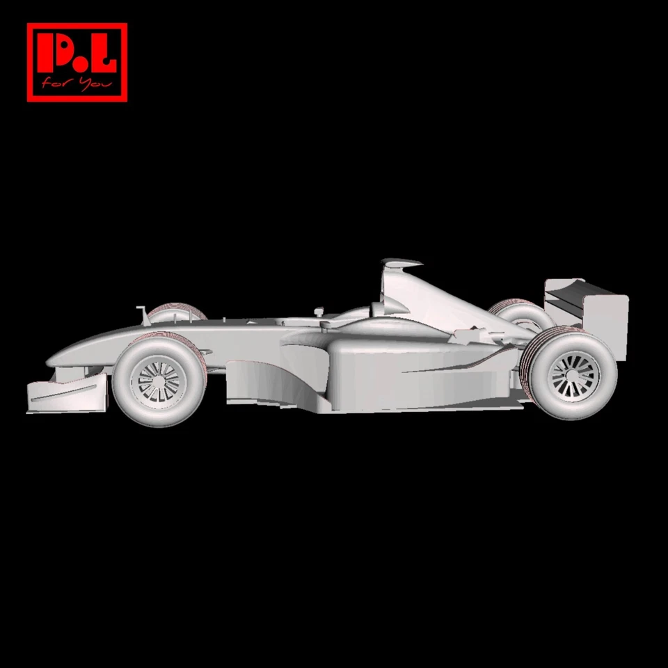 STL файл - Ferrari F2002 (2002) - 3D печать 1/87 64 43 32 24 18 BBR Tamiya IXO - Изображение 2 из 4