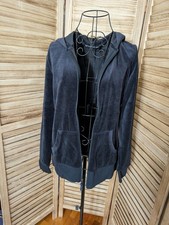 NWT Tek Gear Women s Hoodie Full Zip BlackFront Cotton Blend Size S