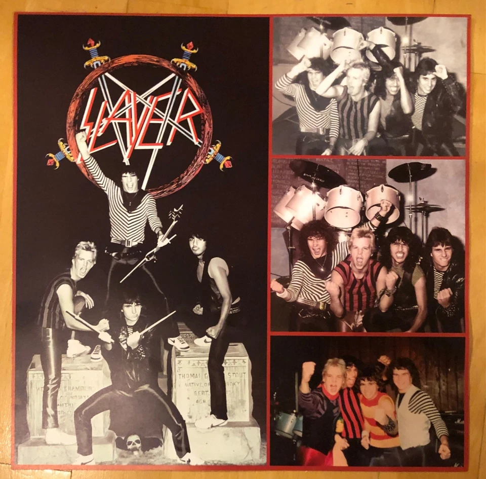 SLAYER - SATAN'S CHILDREN 1983 100 0NLY RED VINYL LP - Image 3 of 4