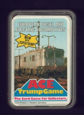 ACE TRUMP GAME: EUROPEAN DIESEL AND ELECTRIC LOCOMOTIVES : Karten unbenutzt