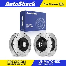 Front Rear Drilled Slotted Brake Rotors For 2005-2014 Ford Mustang