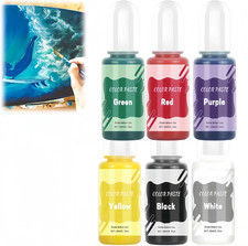 6Pcs Stonecast Powder Dye,Cement Colouring Concrete Colour,Colours Set for Concr