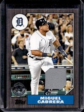 2022 Topps Miguel Cabrera 1987 35th Anniversary Series One Jersey Black #/199
