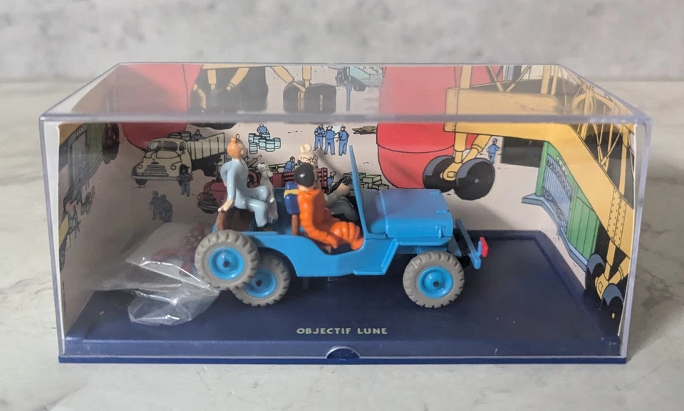 Atlas Editions Tin Tin Willys CJ 2a Destination Moon Boxed Dutch - Image 2 of 4