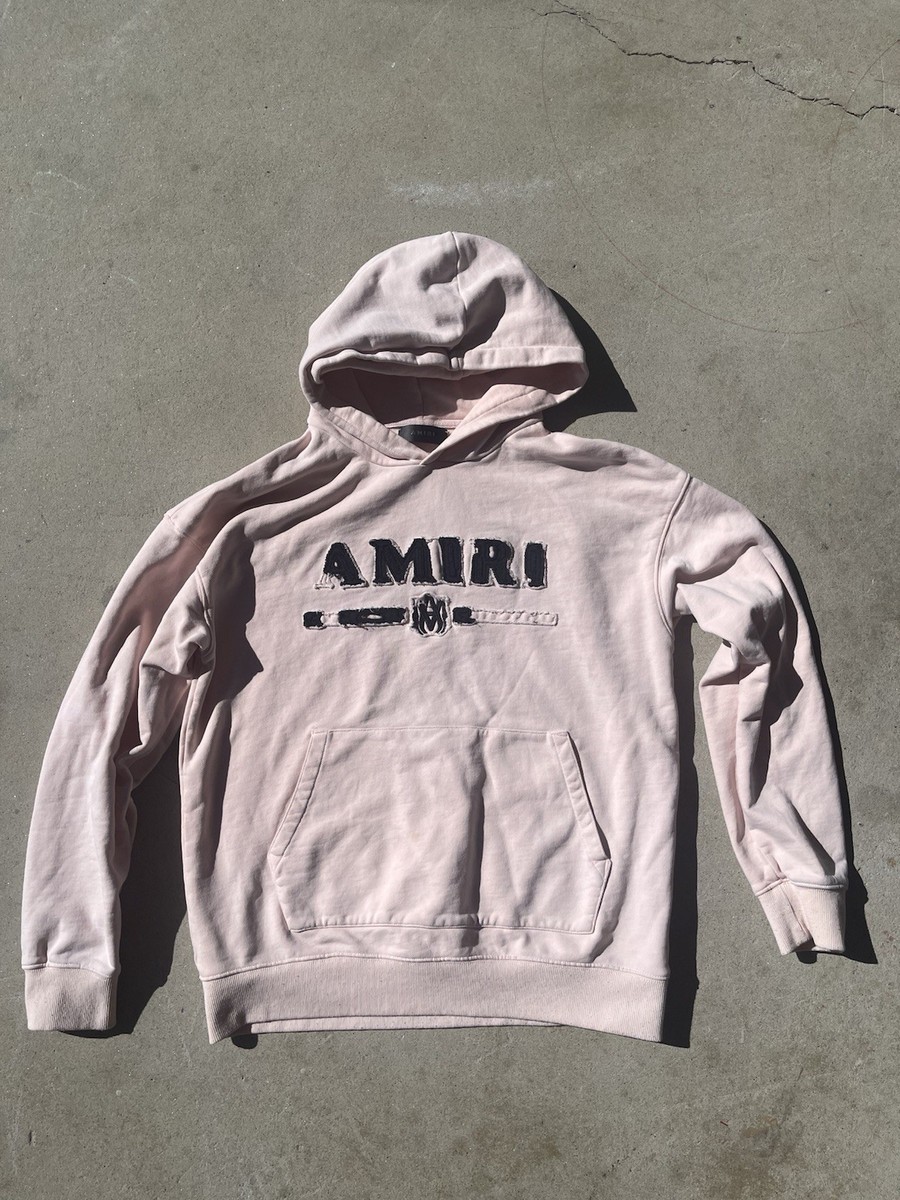 Amiri Pink M.A. Bar Appliqué Hoodie Size m | eBay