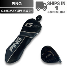 PING G425 MAX Fairway Wood 5W 17.5 Head Only Headcover USED FAST SHIP
