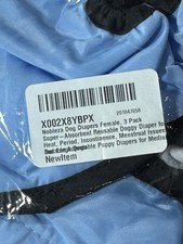 Reusable Dog Diapers Female 3-Pack Size L 19  27   Washable Puppy Heat Period