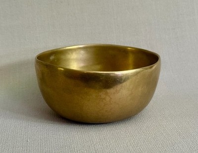 Antique Tibetan Bronze Singing Bowl - Hand Hammered - Old Estate Find - Patina
