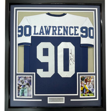 Framed Autographed/Signed Demarcus Lawrence 33x42 Dallas TG Jersey JSA COA