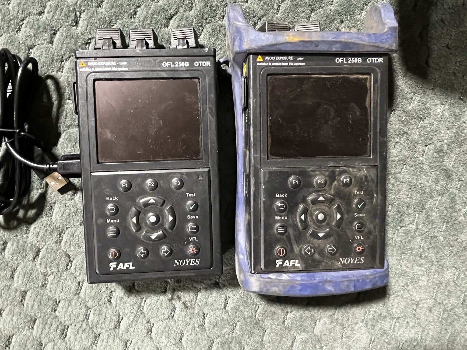 Lot of 2 AFL Noyes OFL250B-50U OTDR Fiber Optic Testers 1550nm
