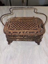 Antique Dommartin Le Franc Cast Iron Foot Warmer Carriage Heater Size 5 Antique Dommartin Le Franc Cast Iron Foot Warmer Carriage Heater Size 5