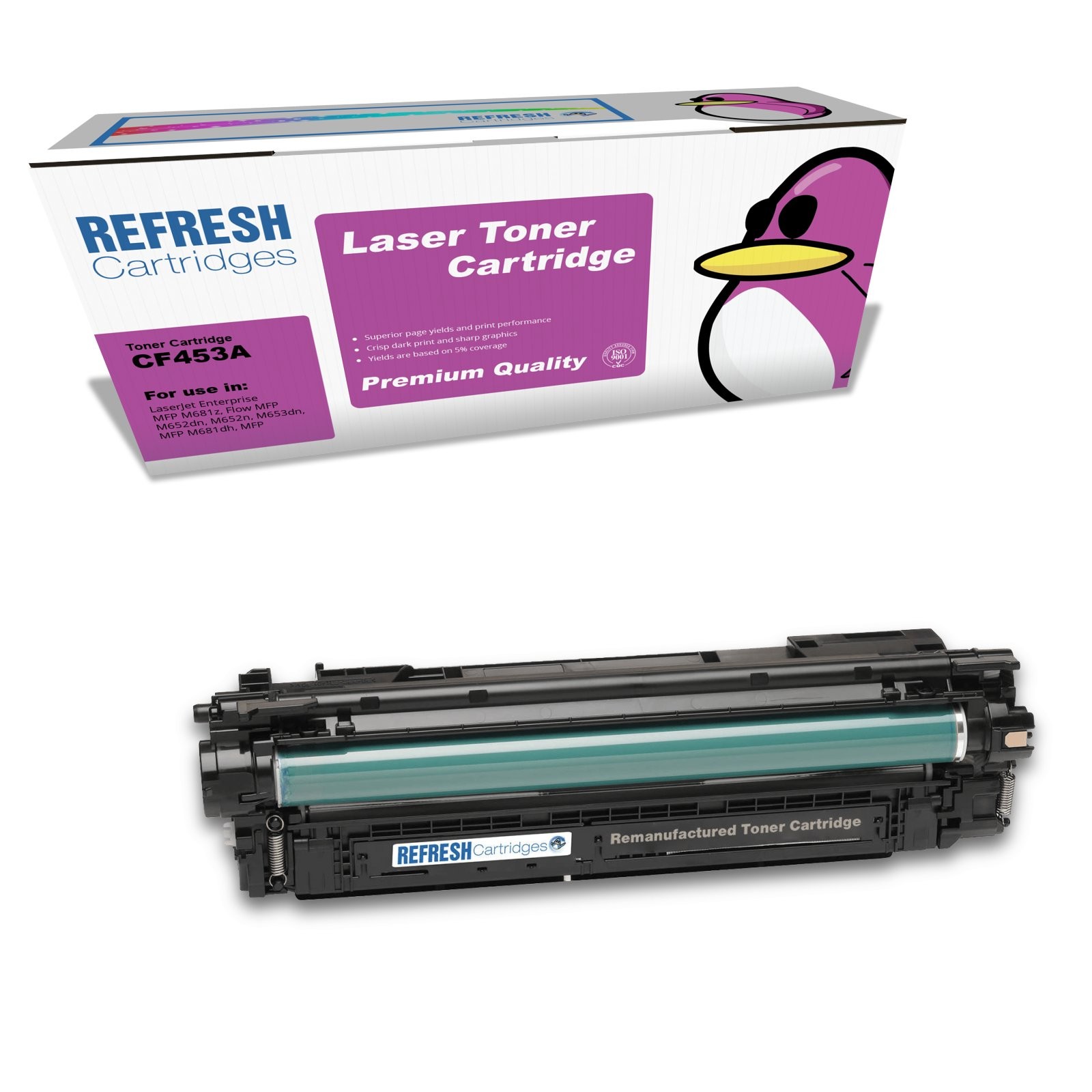 Refresh Cartridges Replacement Magenta CF453A Toner Compatible With HP Printers