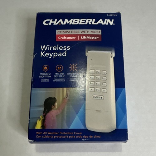 Chamberlain 940EV-P2 Wireless Garage Door Keypad w/ Cover, Fits Craftsman