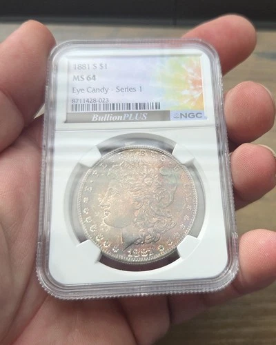 1881 Morgan $1 Silver Dollar San Francisco MS 64 NGC Uncirculated KM#110