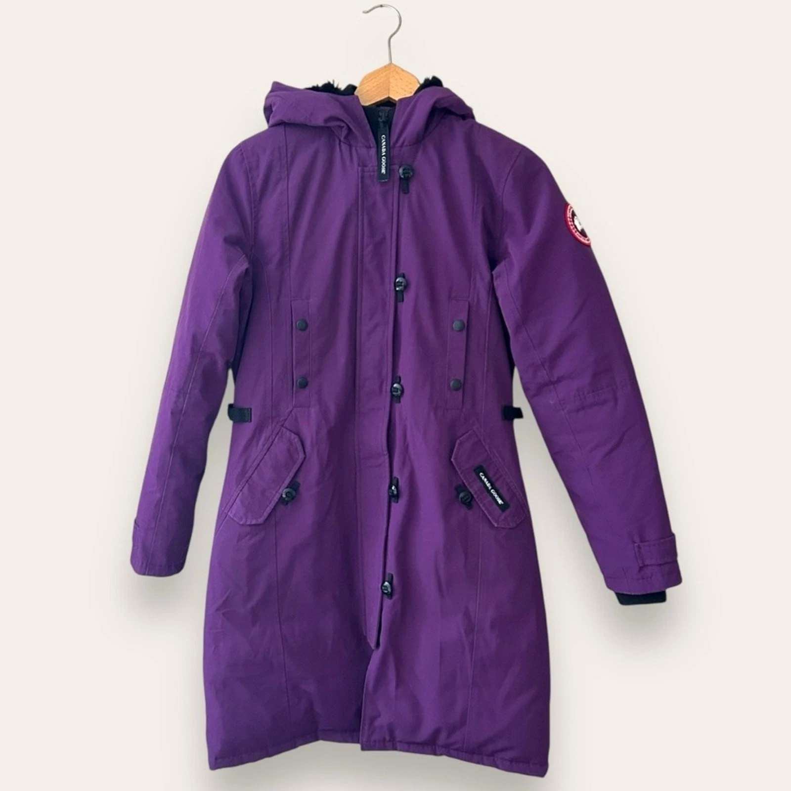 Canada Goose Kensington Parka Piumino Giacca Viola Piccolo Donna