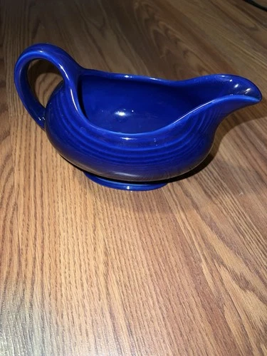 Fiestaware gravy boat in twilight (retired color)