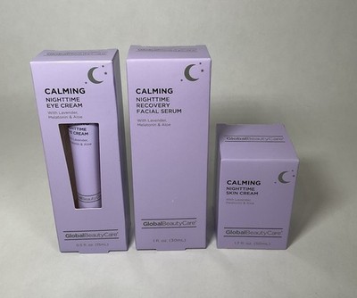 Global Beauty Calming Nighttime Eye Cream, Skin Cream, Recovery Facial Serum