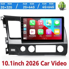 For Honda Civic 2006-2011 Car Radio Stereo Apple CarPlay Auto Android 13 8Core