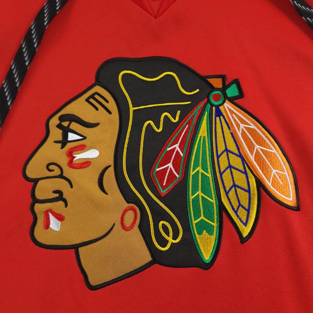 Chicago Blackhawks Hoodie Jersey Womens XL Red Reebok NHL Sweatshirt Pullover thumbnail 3