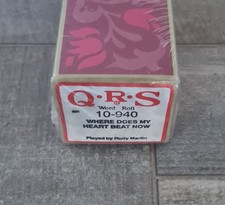 Brand New Sealed QRS PLAYER PIANO WORD ROLL 10-940 Where Does My Heart Beat Now