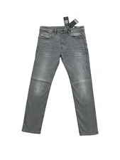 Diesel Mens Safado Straight Fit Jeans RB061 Light Grey $225 Size 30/32