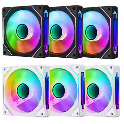 3PACK ARGB & PWM RGB 120mm Desktop PC Computer Case CPU Quiet Prism Cooling Fan