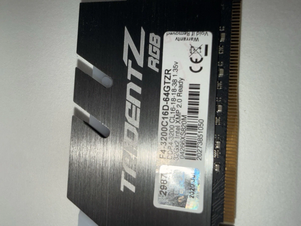 G. SKILL PC4-25600 (DDR4-3200) Bus Speed DDR4 SDRAM Memory (RAM