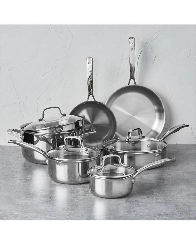 Henckels Clad H3 10Pc Stainless Steel Cookware Set - Image 2 of 2