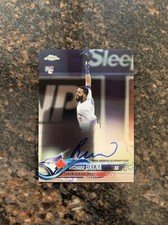 2018 Topps Chrome Richard Urena Rookie RC Auto Autograph Blue Jays